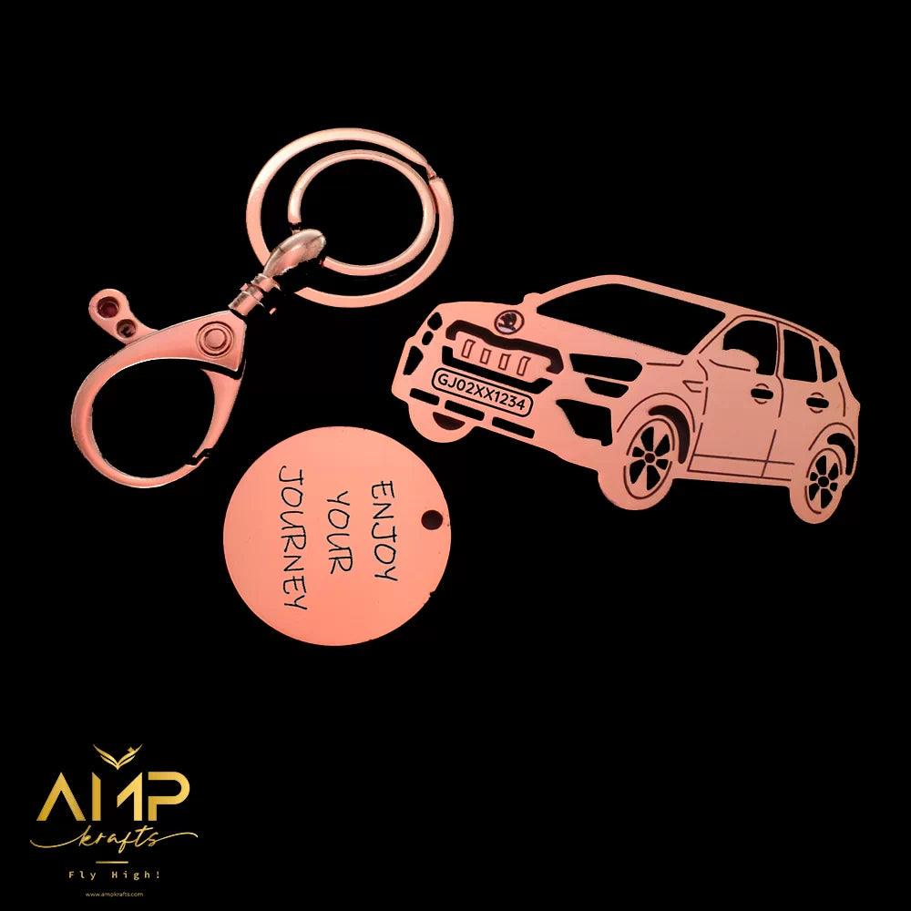 Skoda Kushaq personalized keychain, thoughtful gift for someone special