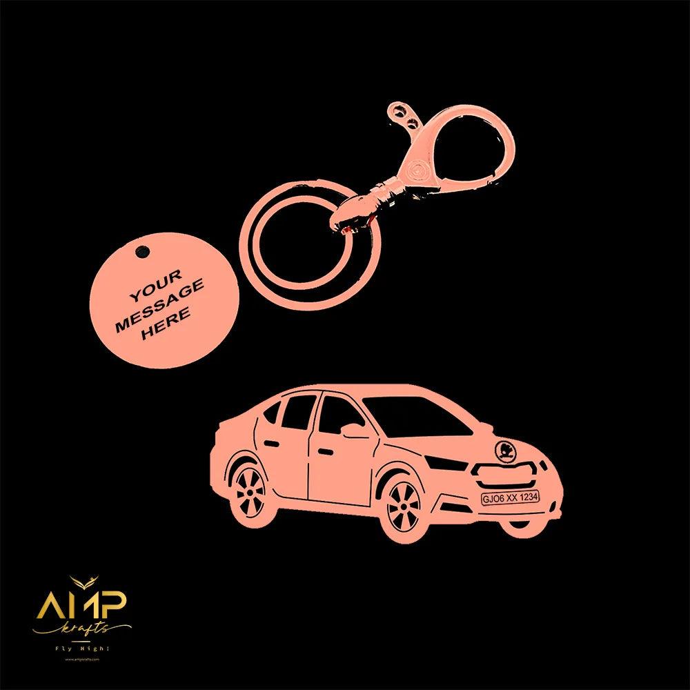 Custom Octavia keychain, gentle reminder of care on every drive