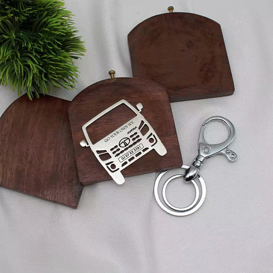Personalized Tata Intra V10 keychain gift for driver, custom engraved accessory