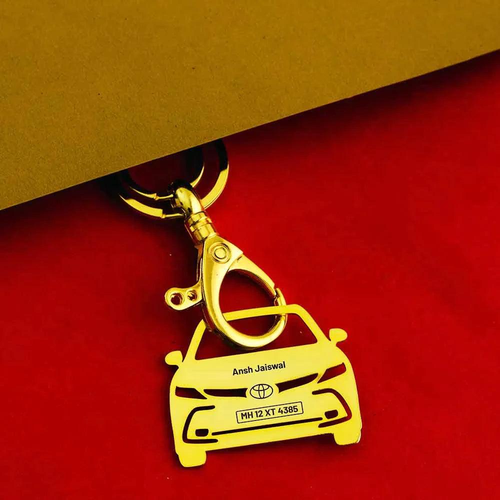 Custom engraved Camry keyring gift box