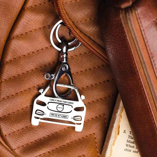 Personalized Volvo S90 keychain gift for husband car enthusiast